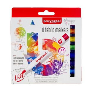Набор маркеров для ткани "Bruynzeel" 8 цветов