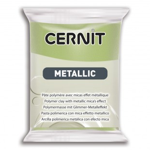 Полимерный моделин Cernit "Metallic" #051 зеленое золото, 56гр