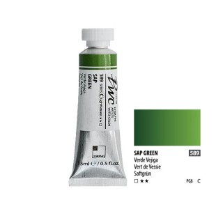 Краска акварельная SH "PWC" №589 (C) зеленый сок / туба 15мл