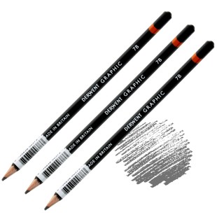 Комплект графитных карандашей Derwent "Graphic" 7B (3 штуки)