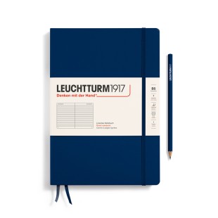 Блокнот в линейку Leuchtturm1917 "Composition" B5, 109л, 80гр/м², твердая обложка, Синий Неви (366179)