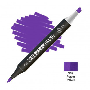 Маркер SketchMarker "Brush" V51 Фиолетовый бархат