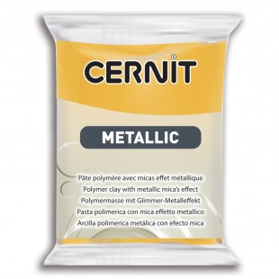 Полимерный моделин Cernit "Metallic" #700 желтый, 56гр