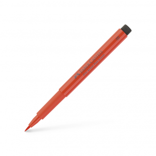 Ручка капиллярная Faber-Castell "Pitt Artist Pen Brush" №118 Scarlet red