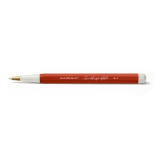 Ручка-роллер Leuchtturm "Drehgriffel Nr.1" чернила черные , корпус рыжий лис