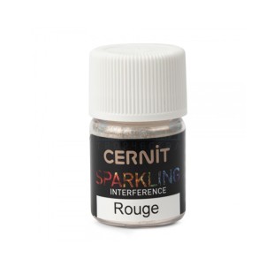 Пудра для полимерных масс Cernit "Sparkling Interference" Красный интерферентный, 5 гр