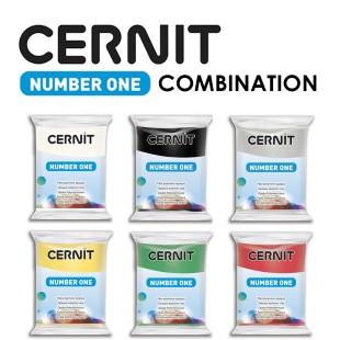 Набор полимерного моделина Cernit "Number One" Combination №12 (027, 100, 150, 700, 600, 400)