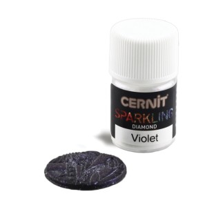 Пудра для полимерных масс Cernit "Sparkling Diamond" Бриллиантовый фиолетовый, 5 гр