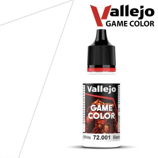 Краска акриловая для моделизма Vallejo "Game Color" 72.001 Dead White