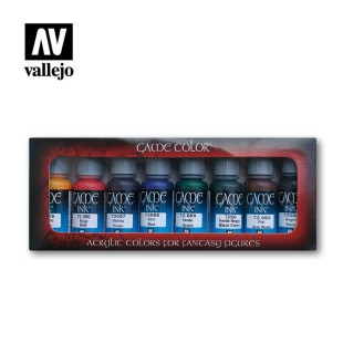 Набор красок акриловых для моделизма Vallejo "Game inks" 72.296, 8 цветов