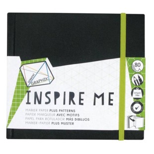 Альбом для маркеров Derwent "Inspire Me" 14х14см, 80л, 120гр/м² (2302236)