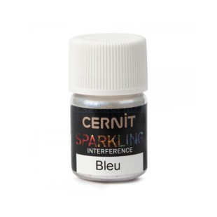 Пудра для полимерных масс Cernit "Sparkling Interference" Синий интерферентный, 3 гр