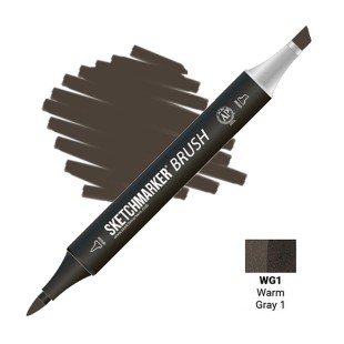 Маркер SketchMarker "Brush" WG1 Теплый серый 1