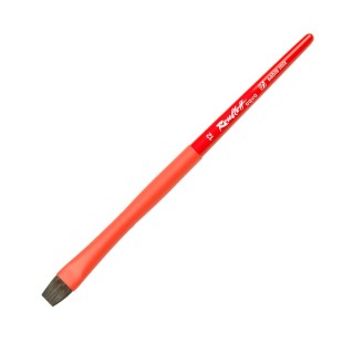 Кисть соболь-микс плоская Roubloff "Aqua Red" №12 на короткой ручке