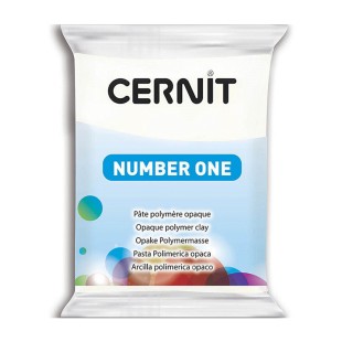 Полимерный моделин Cernit "Number One" #010 белый полупрозрачный, 56гр.