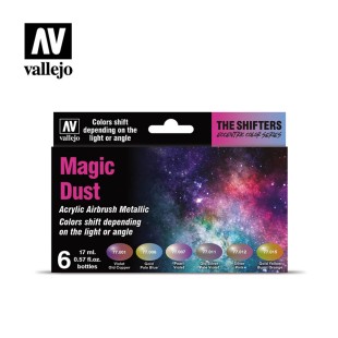 Набор красок Vallejo "Magic Dust" 77.090 хроматические оттенки, 6 цветов по 17 мл