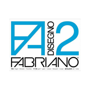 Склейка для графики Fabriano "Disegno" 33х48см, 12л, 110гр/м²