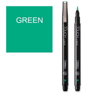 Капиллярная ручка "Touch liner" brush, green