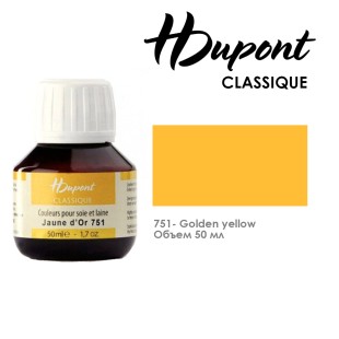 Краситель по шелку HDupont "Classique" 50 мл, №751 Желто- золотистый