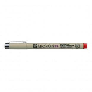 Ручка капиллярная Sakura "Pigma Micron" 01 Красный
