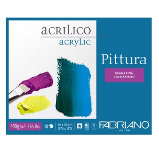 Склейка для акрила Fabriano "Pittura" 40x50см, 10л, 400гр/м² (40004050)