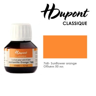 Краситель по шелку HDupont "Classique" 50 мл, №768 Подсолнух оранжевый