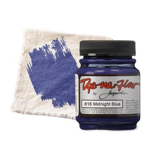 Краска по светлым тканям Jacquard "Dye-na-Flow" 816 Midnight Blue (синяя темная), 66мл