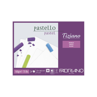 Блок для пастели Fabriano "Tiziano Bianco" 23x30,5см, 24л, 160гр/м² (46423305)