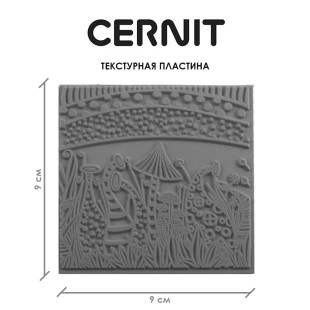Текстурная пластина Cernit "Nature" 9x9 см, каучук