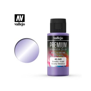 Краска для аэрографии Vallejo "Premium" цвет 62.045 (Metallic Violet), 60 мл