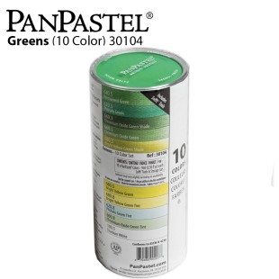 Набор сухой пастели PanPastel "Greens" 10 цветов PP30104