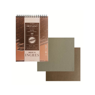 Альбом для пастели на спирали Fabriano "Ingres" 21x29,7см, 60л, 90гр/м², коричневая бумага (65212972)