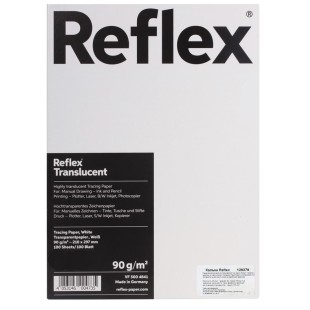 Калька полупрозрачная "Reflex" A4, 100л, 90гр/м² в коробке