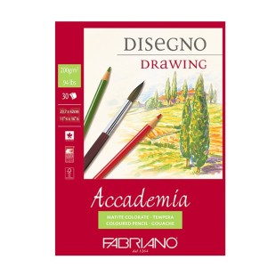 Блок бумаги для графики Fabriano "Accademia" А3, 30л, 200гр/м², мелкозернистая (41202942)